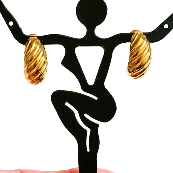 Sarah Coventry Gold Ribbed Earrings Small Vintage Stud/Post - Picture 1 of 9